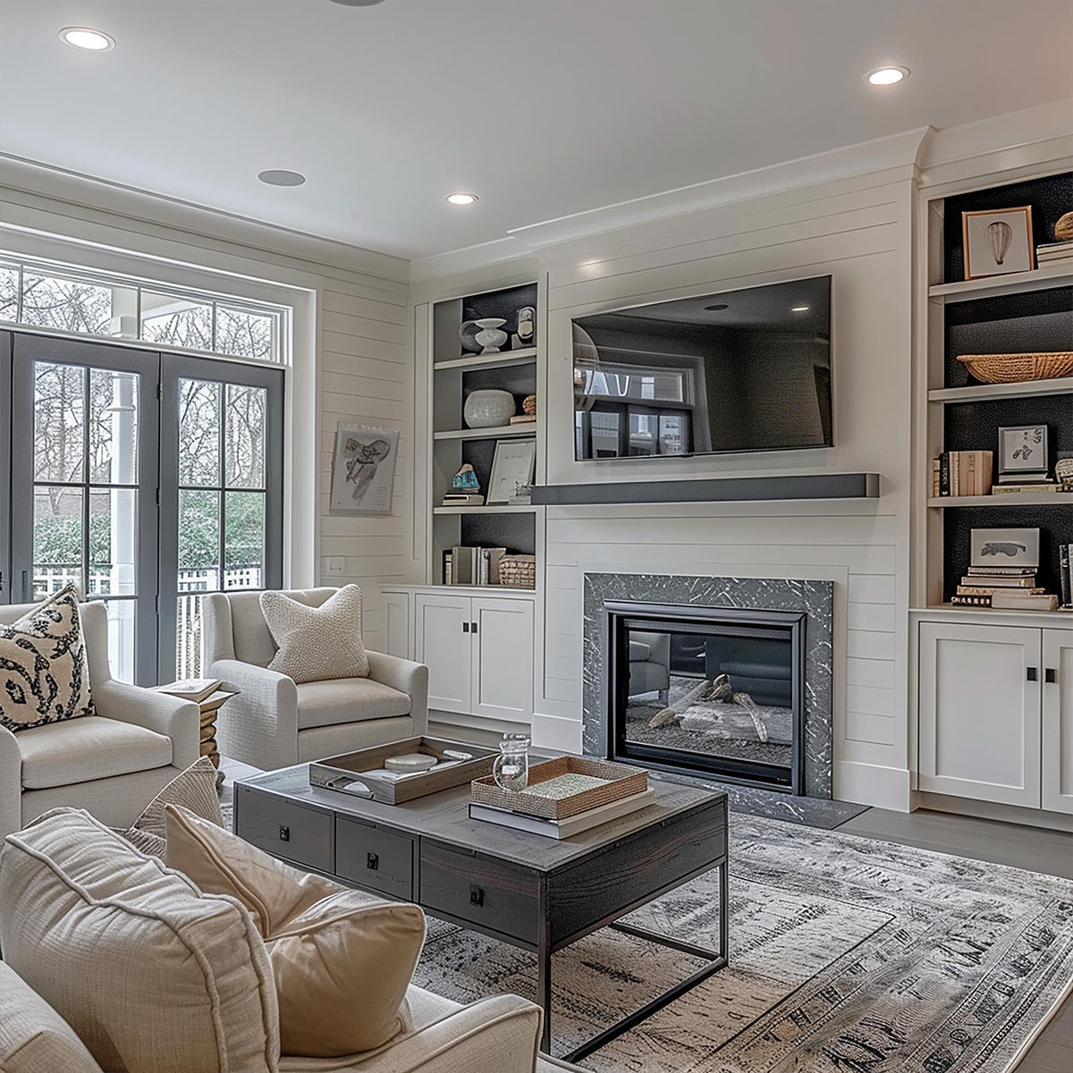 Polished rental common area