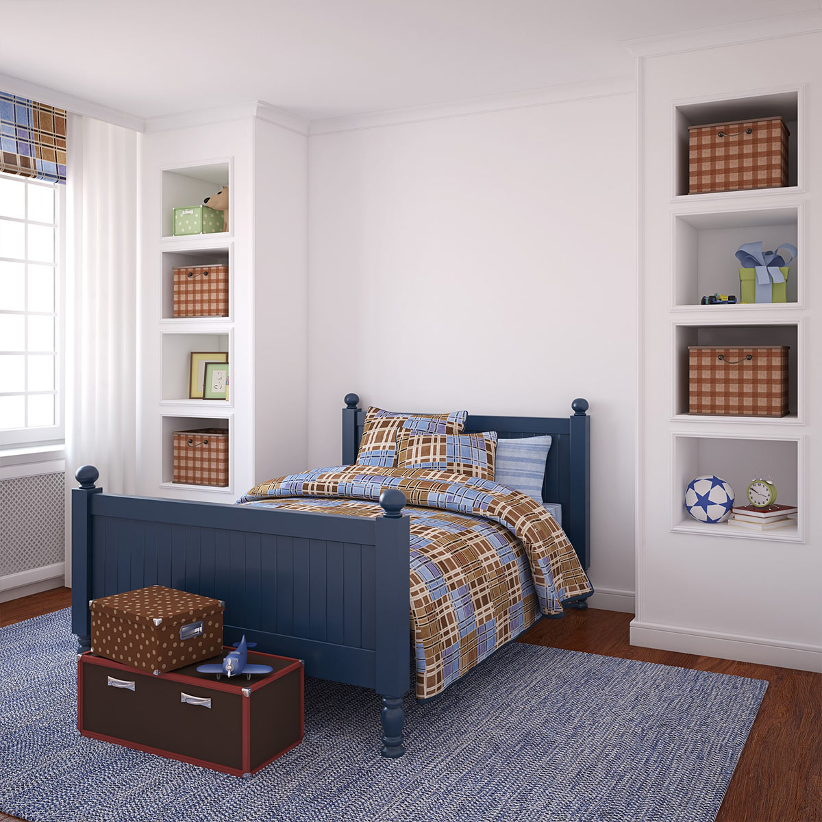 Guest bedroom turnover cleaning