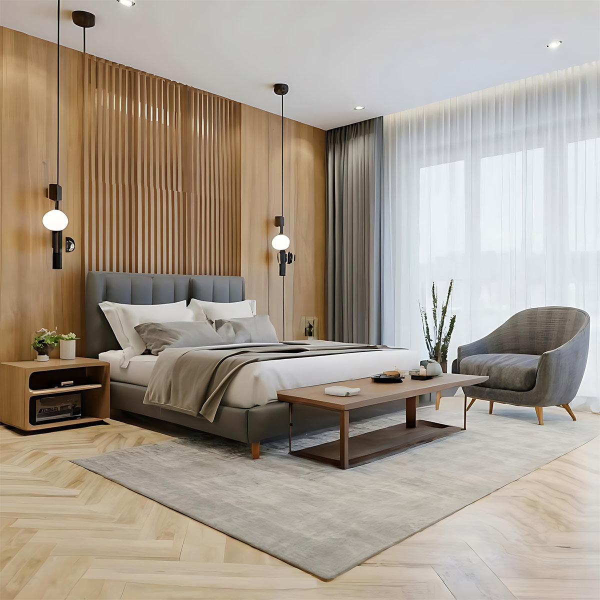 Luxury short-term rental prepared for check-in